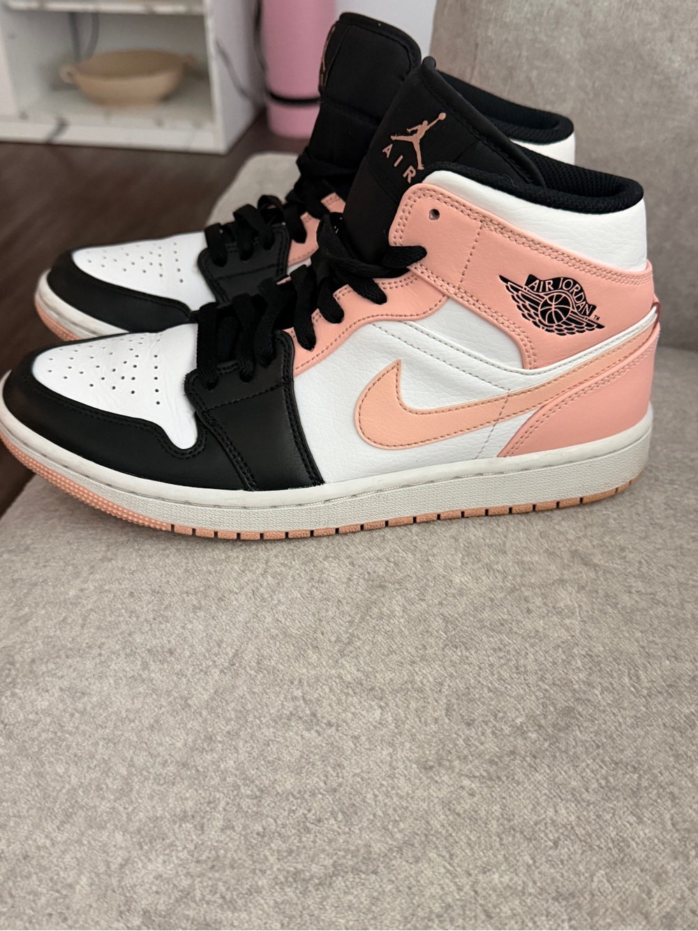 Jordan Women’s Sneakers — White Black Pink